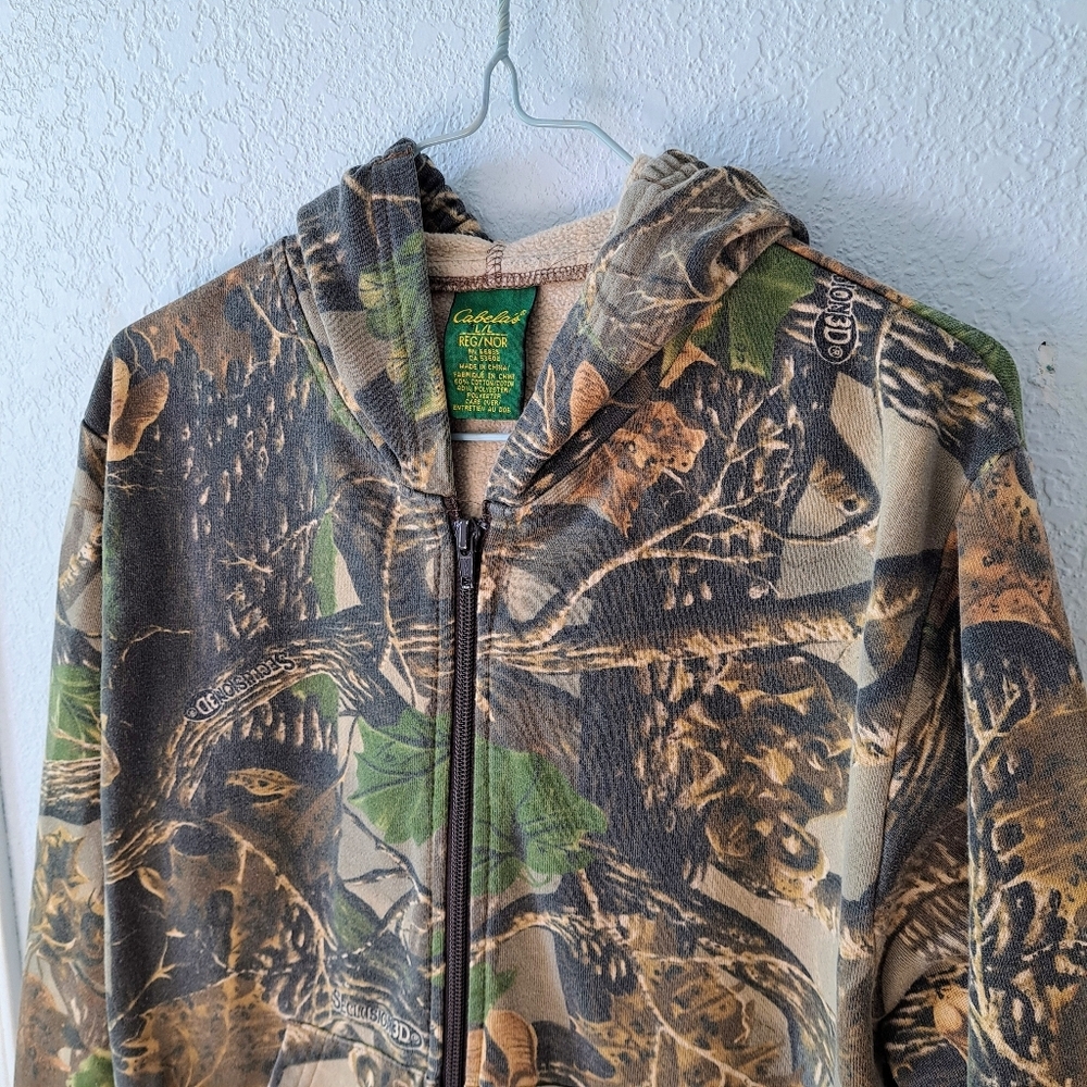 Cabela's Forest Camo Kids Hoodie - Picture 3 of 5